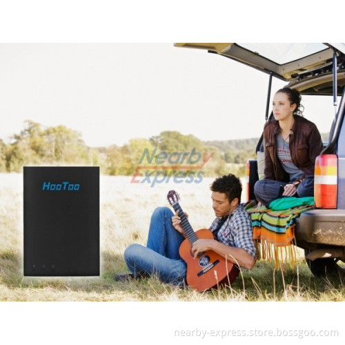 HooToo Wireless Travel Router with 3000mAh Battery , Micro Card Reader, USB Storage Wi-Fi Media Sharing, WiFi HotSpot HT-TM03